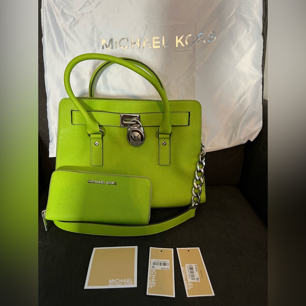 Michael Kors Satchel with Matching Wallet